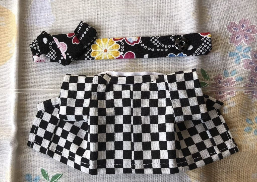 KIMONO FAIT MAIN POUR PÈRE À CARREAUX NOIRS Fait main au Japon