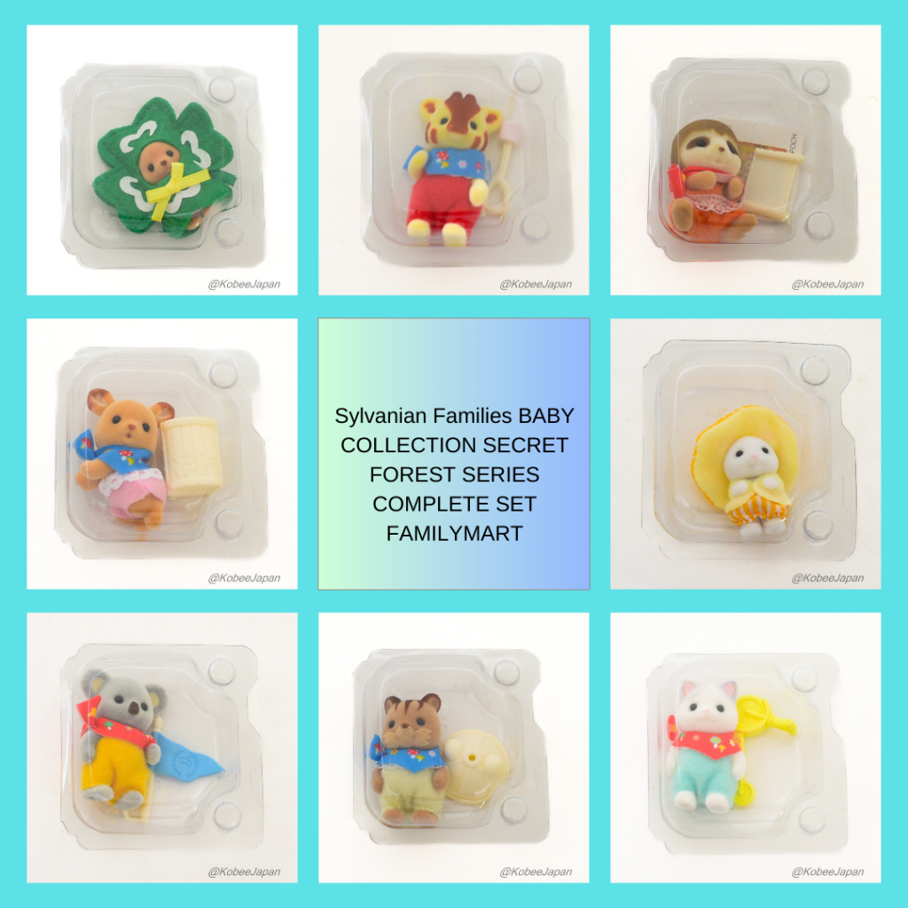 Baby Collection Secret Forest Series Complete Set Familymart 2023 Sylvanian Families Calico Critters