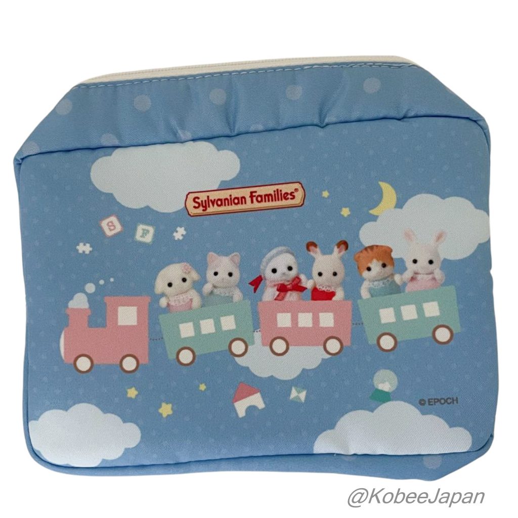 Bolsa para bebé azul con diseño de tren Sylvanian Families Calico Critters