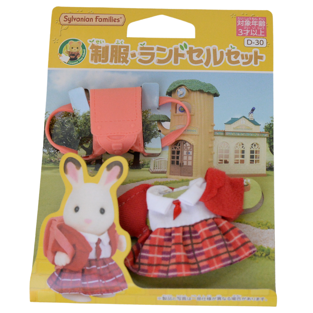 Set de Mochila Escolar Uniforme D-30 Sylvanian Families Calico Critters