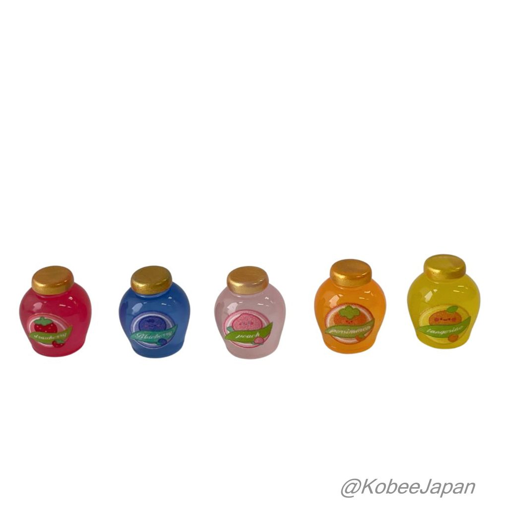 طقم 5 قطع من برطمانات المربى الصغيرة المتوهجة في الظلام