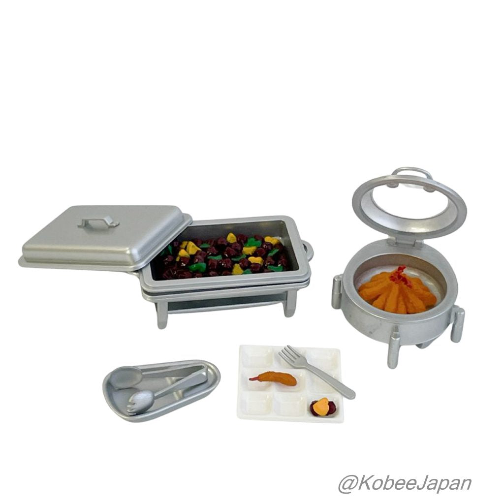 Hotel Buffet 8 piece complete set Re-ment