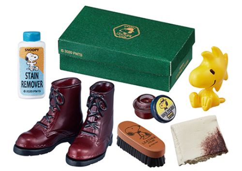 Peanuts Snoopy's Leather Atelier 6 Shoe Care Re-ment