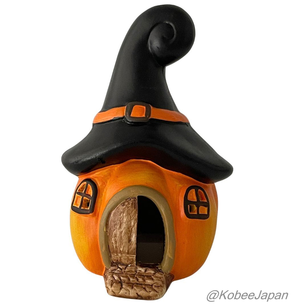 Light-Up Witchy Pumpkin House Natural Kitchen