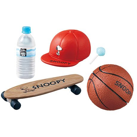 Ensemble complet Snoopy style rétro Brooklyn pour maison de poupée miniature Re-ment