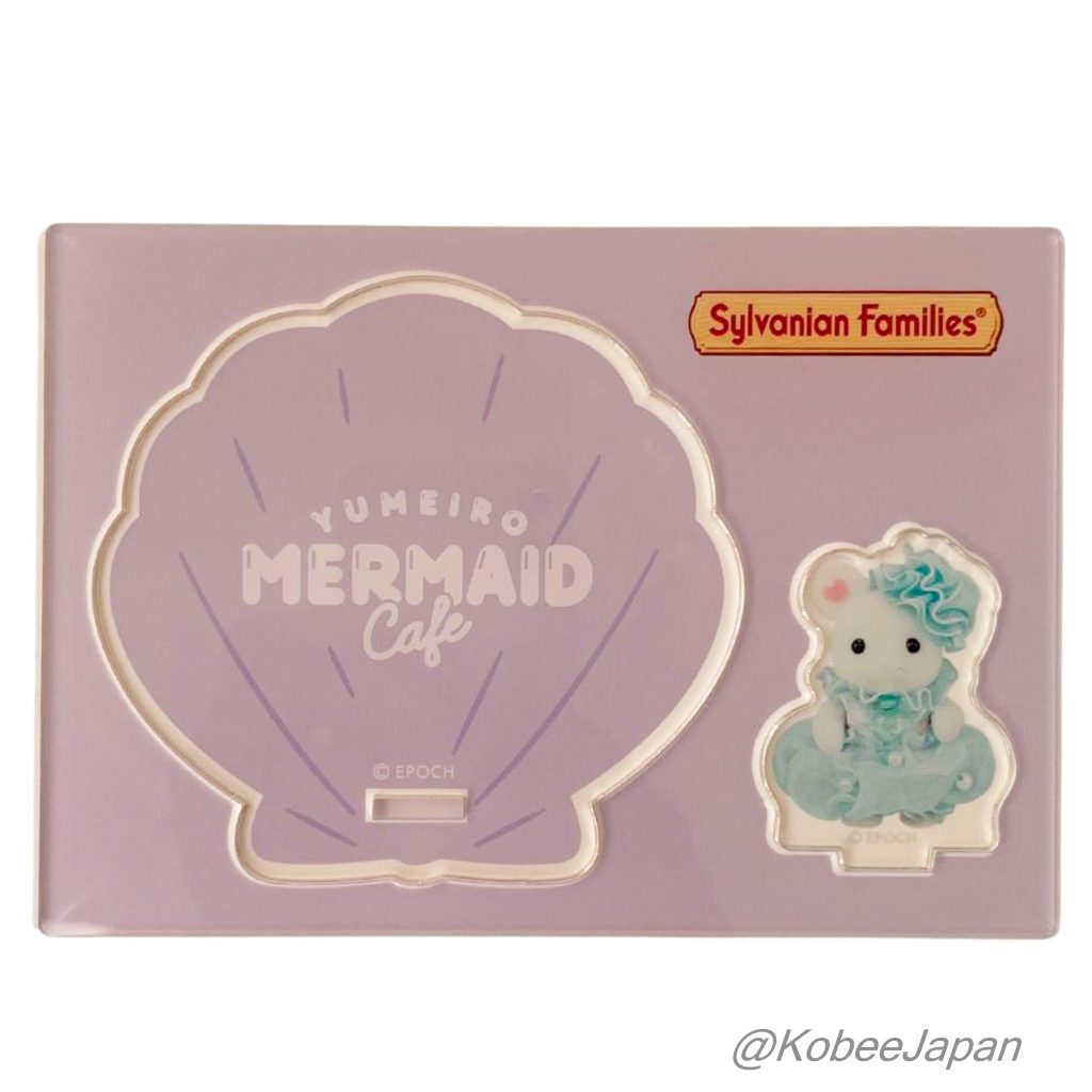 Support en acrylique, dessous de verre, souris marshmallow, bébé Sylvanian Families, Calico Critters