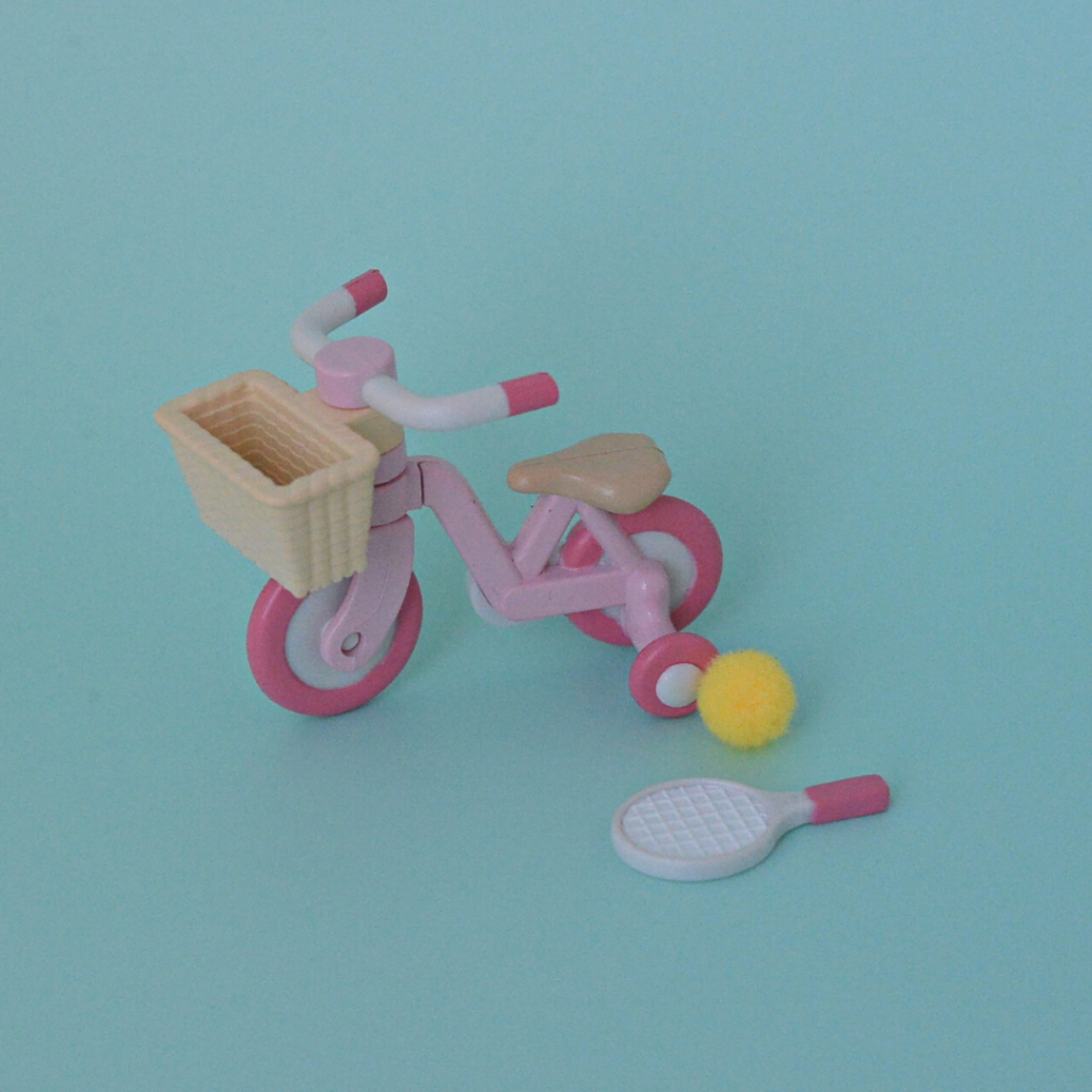 Bicicleta rosa para niños Fan Club Sylvanian Families Calico Critters