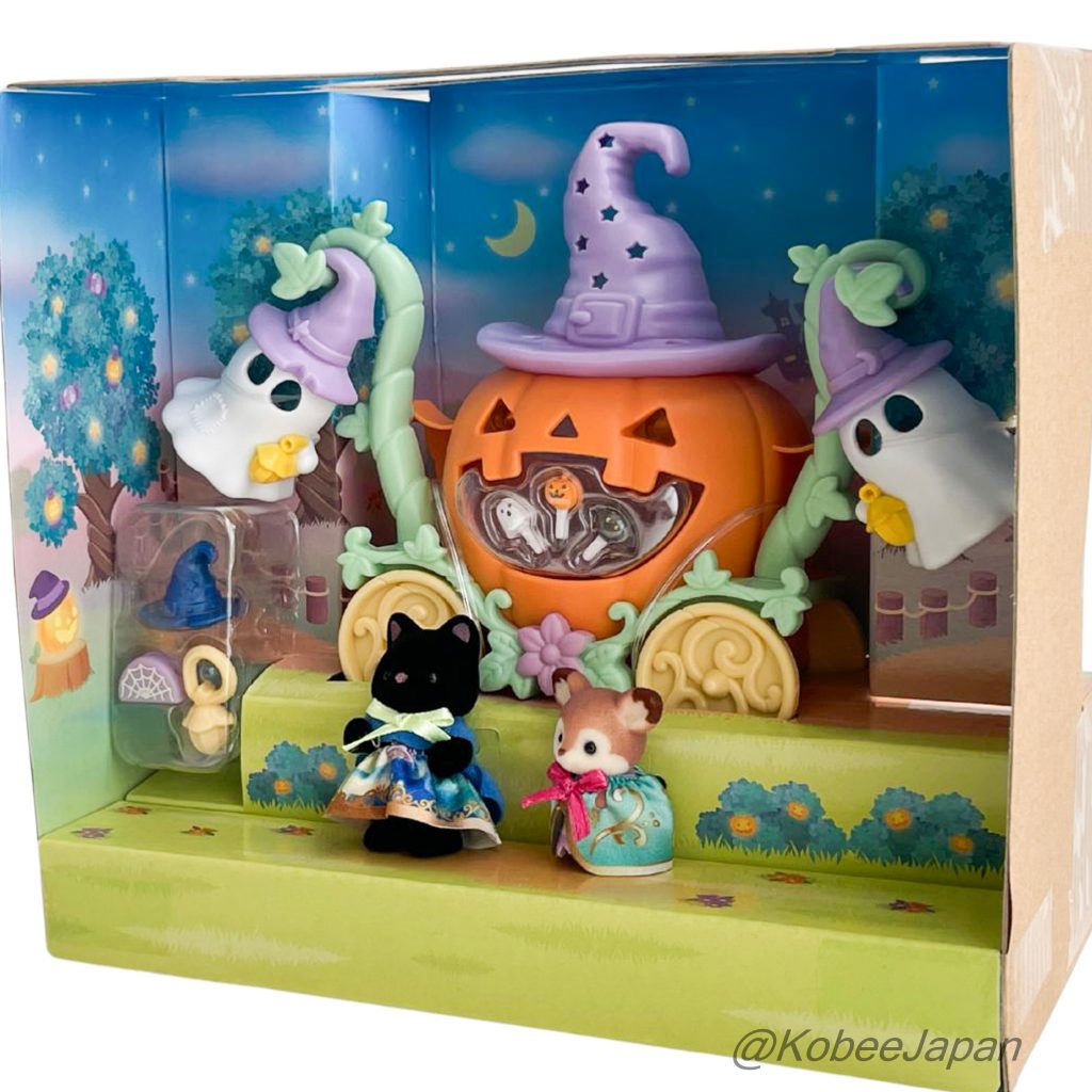 Halloween Ghost & Pumpkin Carriage Set 2025 SE-216 Sylvanian Families Calico Critters