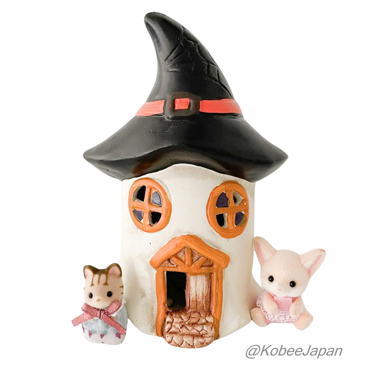Light-Up Witchy Ghost House Natural Kitchen