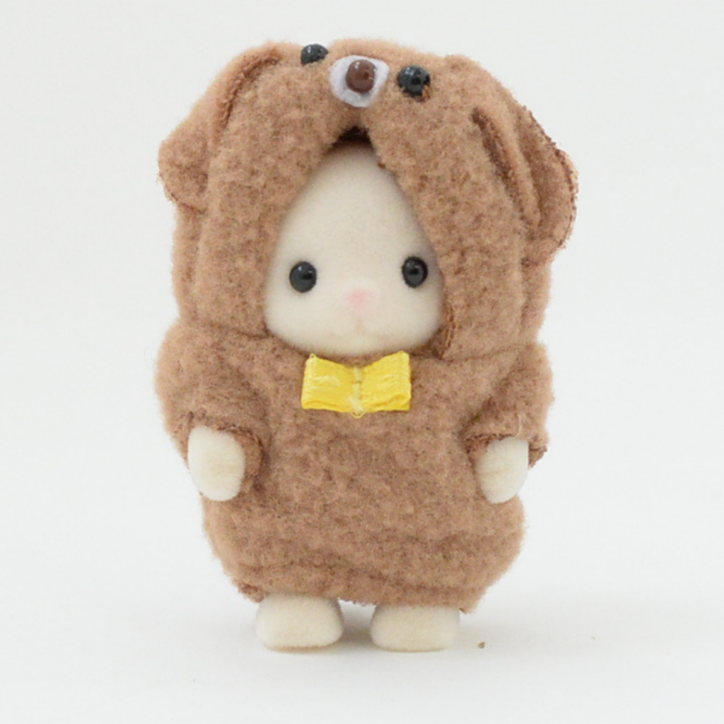 35º Aniversario Gato de Carbón Bebé en Disfraz de Perro Marrón 2020 Familias Sylvanian Calico Critters