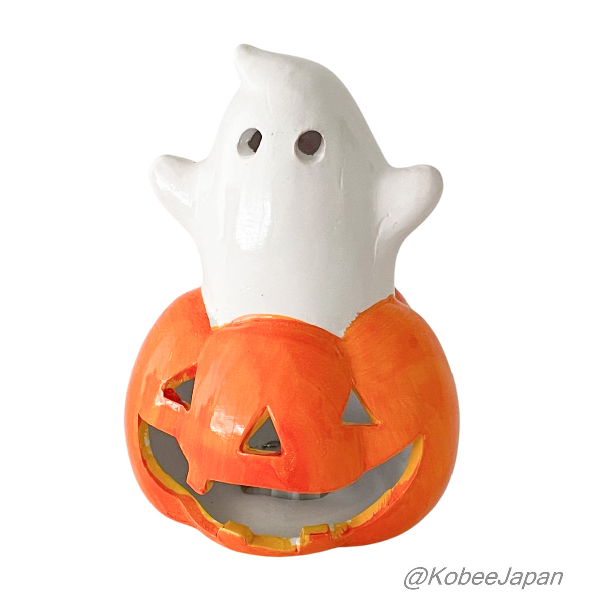 Light-Up Pumpkin with Popping-Out Ghost Natural Kitchen