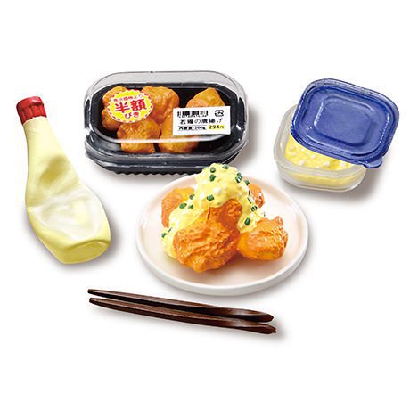 Japanese Food Meal Ohitori Rice No.4 Fried Chicken 2021 Re-ment