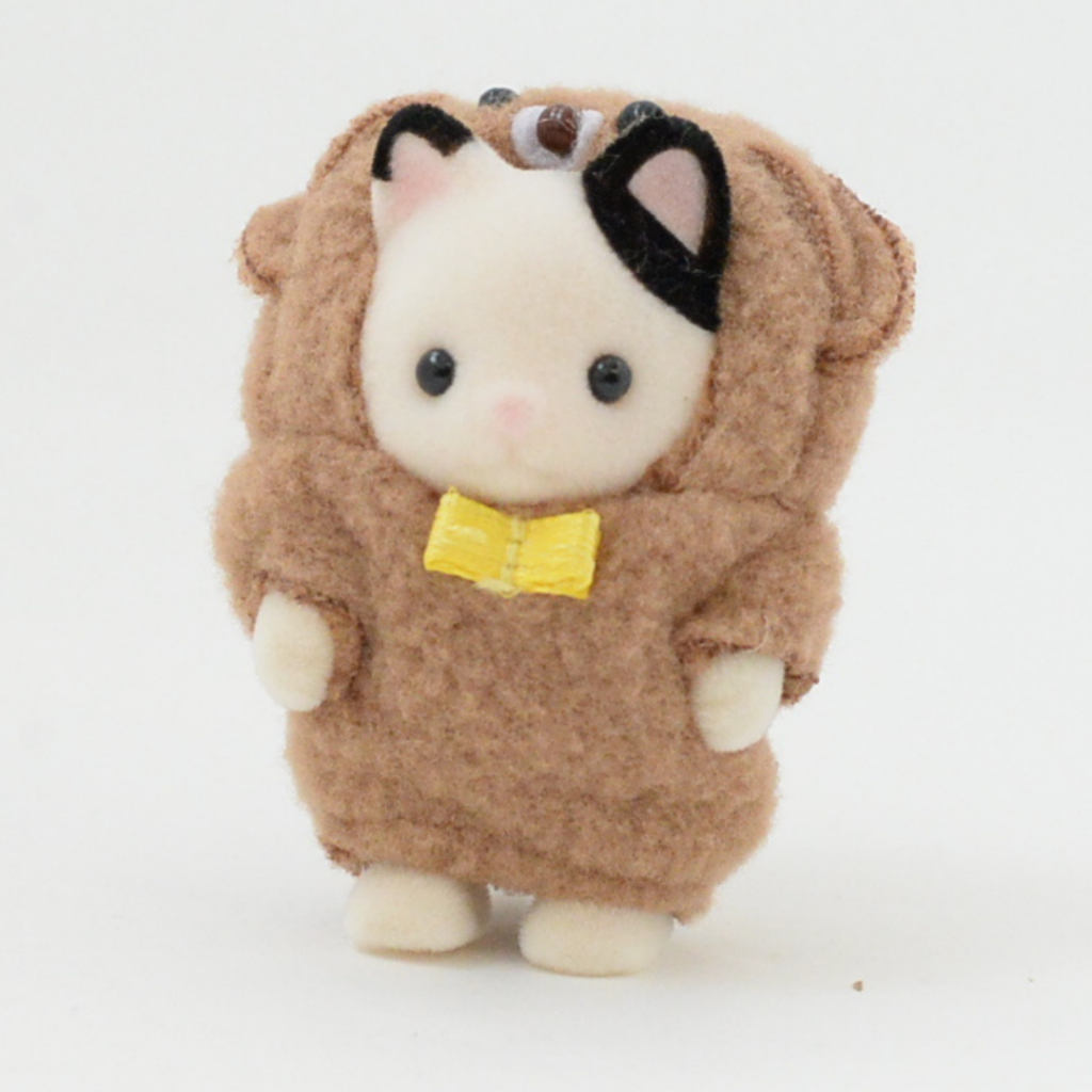 35e anniversaire Chat charbon bébé en costume de chien marron 2020 14525 Sylvanian Families Calico Critters