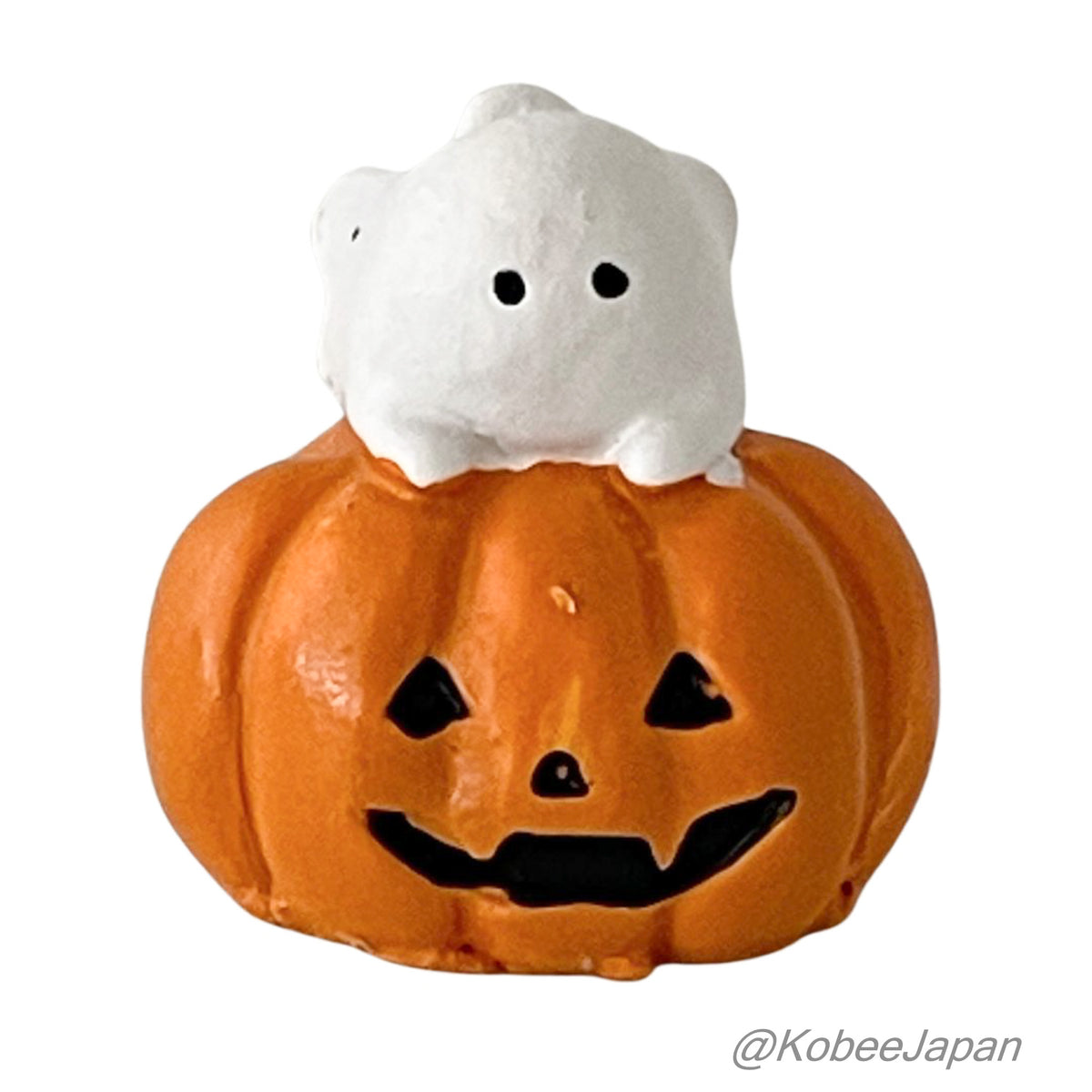 Resin Object - Ghost Riding a Pumpkin Natural Kitchen