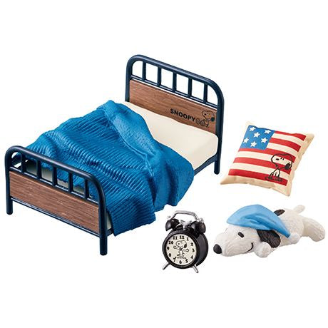 Snoopy Retro Brooklyn Style Complete Set For Miniature Dollhouse Re-ment