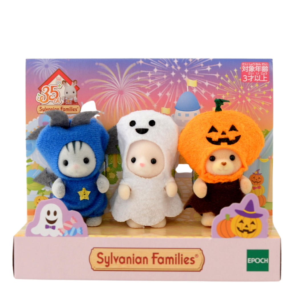 Trío de Halloween para Bebés del 35º Aniversario 2020 Sylvanian Families Calico Critters