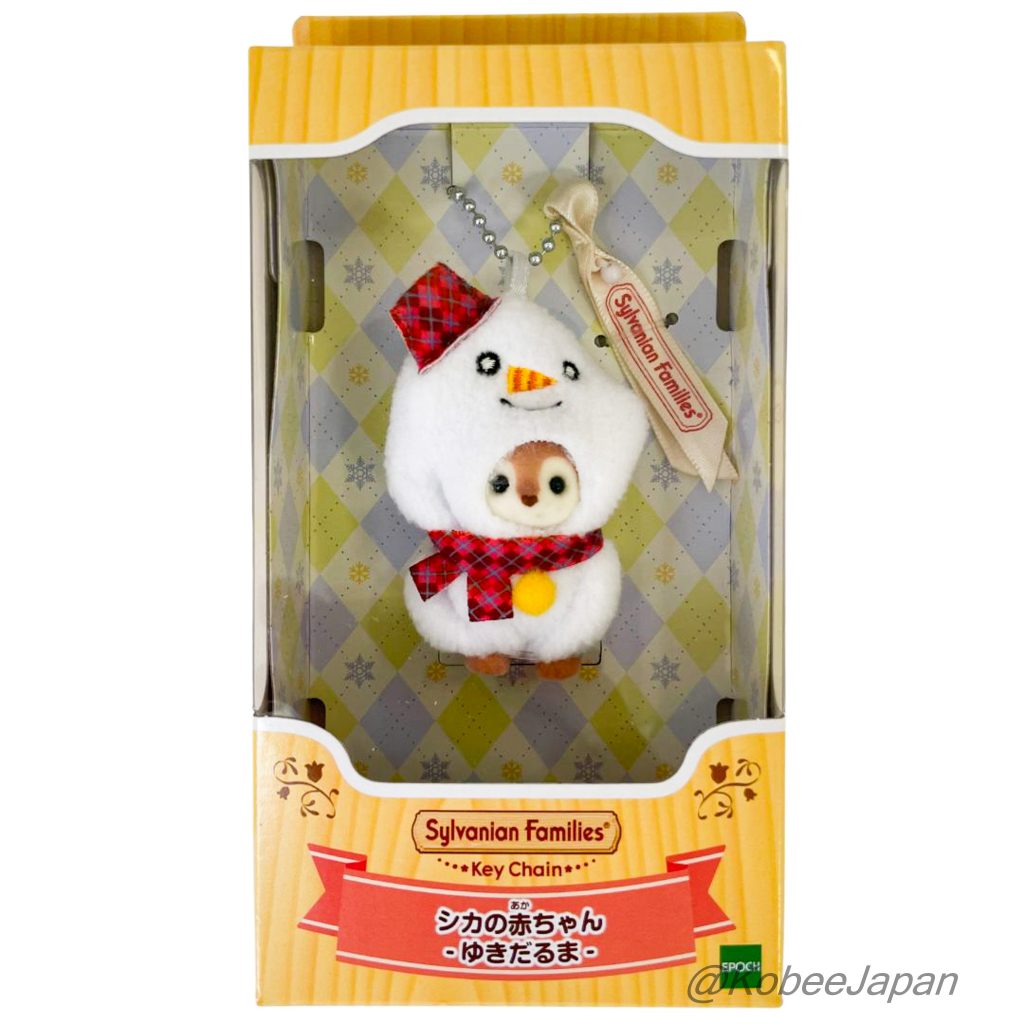 Porte-clés Bonhomme de neige Bébé cerf 2025 Sylvanian Families Calico Critters