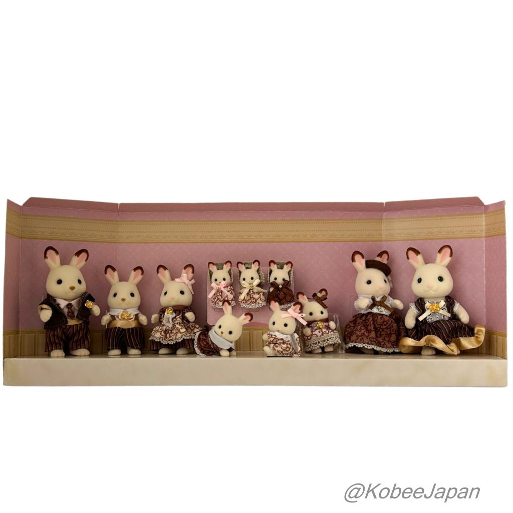 40th Anniversary Chocolate Rabbit Family Set 2025 C-74 Sylvanian Families Calico Critters