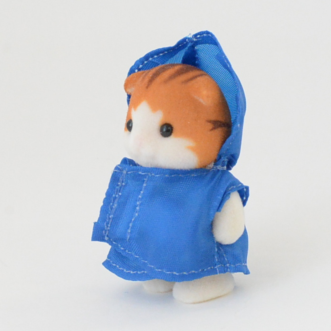Baby Raincoat Blue Sylvanian Families Calico Critters
