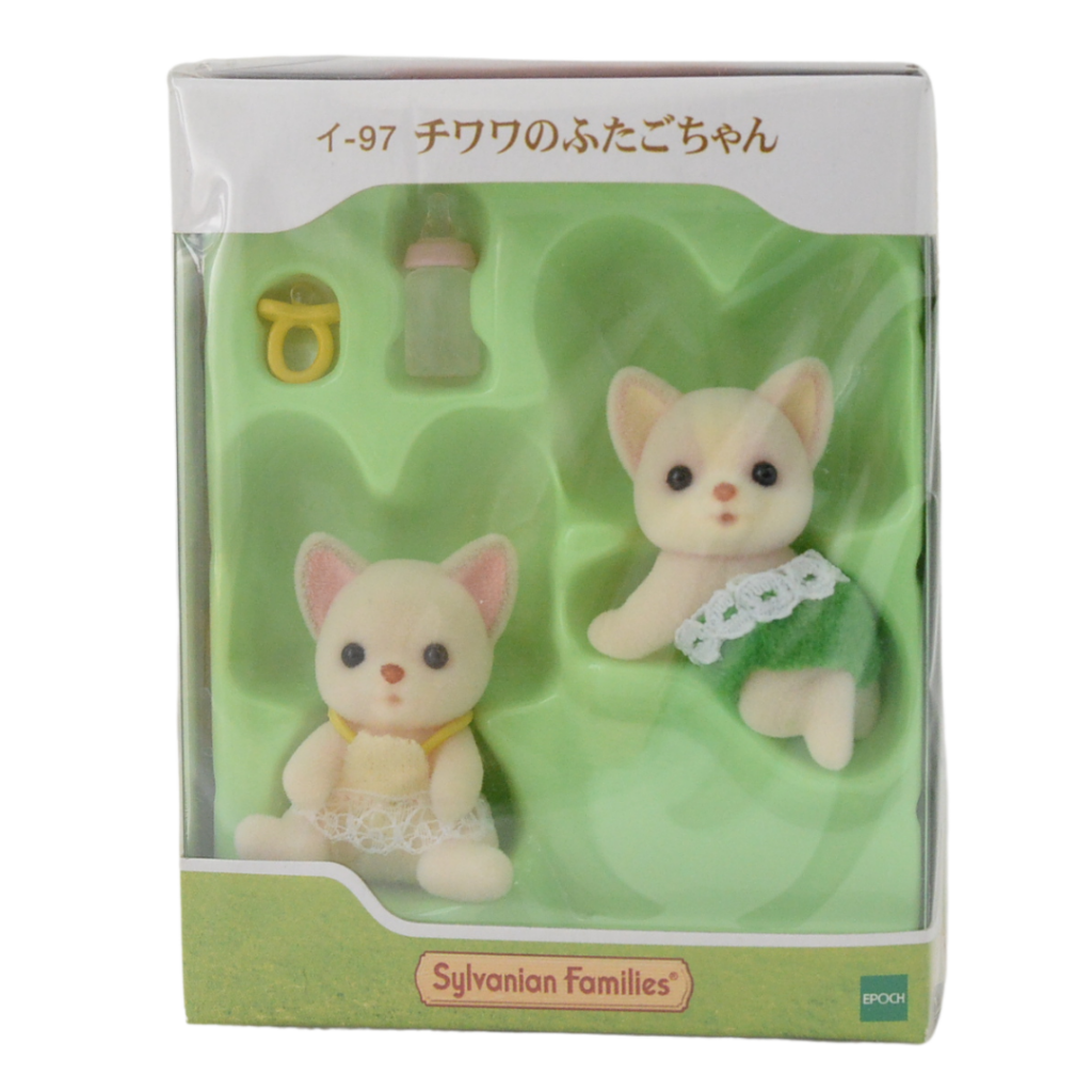Jumeaux bébés Chihuahua I-97 Familles Sylvanian Calico Critters
