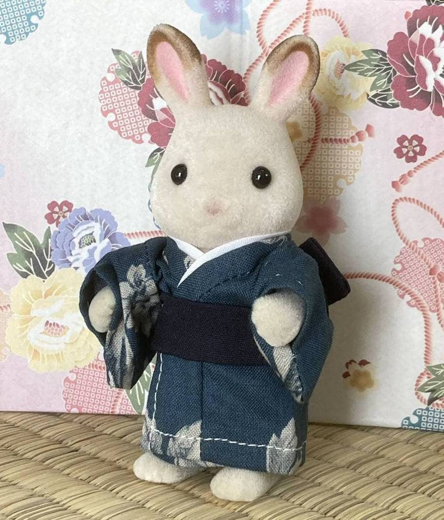 كيمونو يدوي الصنع للأب أزرق نيلي ياباني الصنع