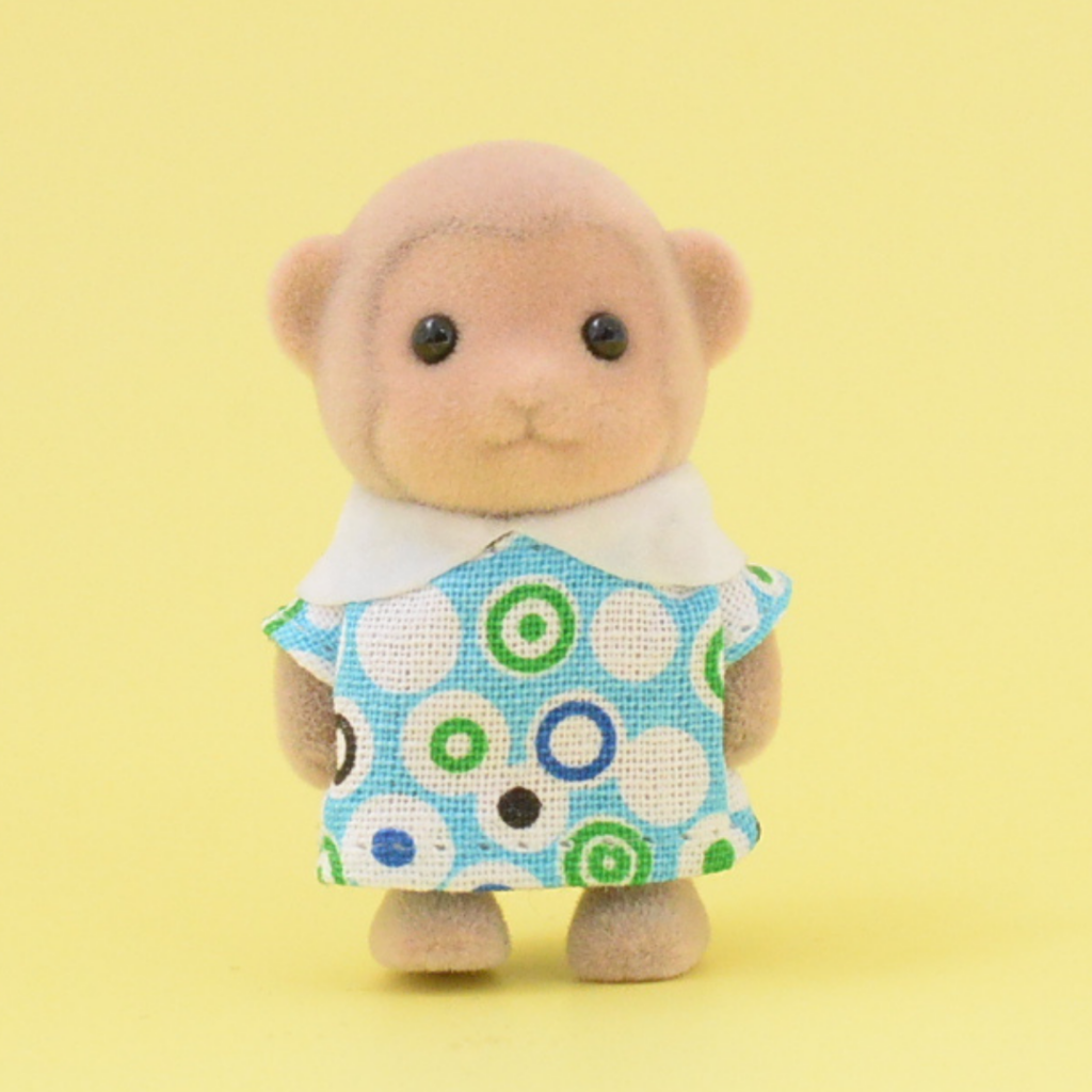 Sylvanian Park Ibaraido Baby Monkey Polka Dot 2021 Sylvanian Families Calico Critters