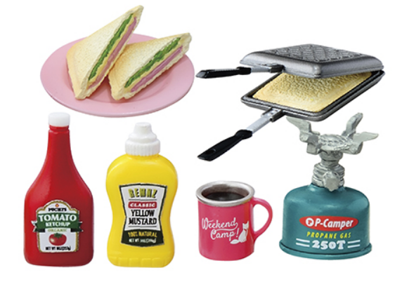 Let's Go Weekend Camp Hot Sandwich Making Re-ment