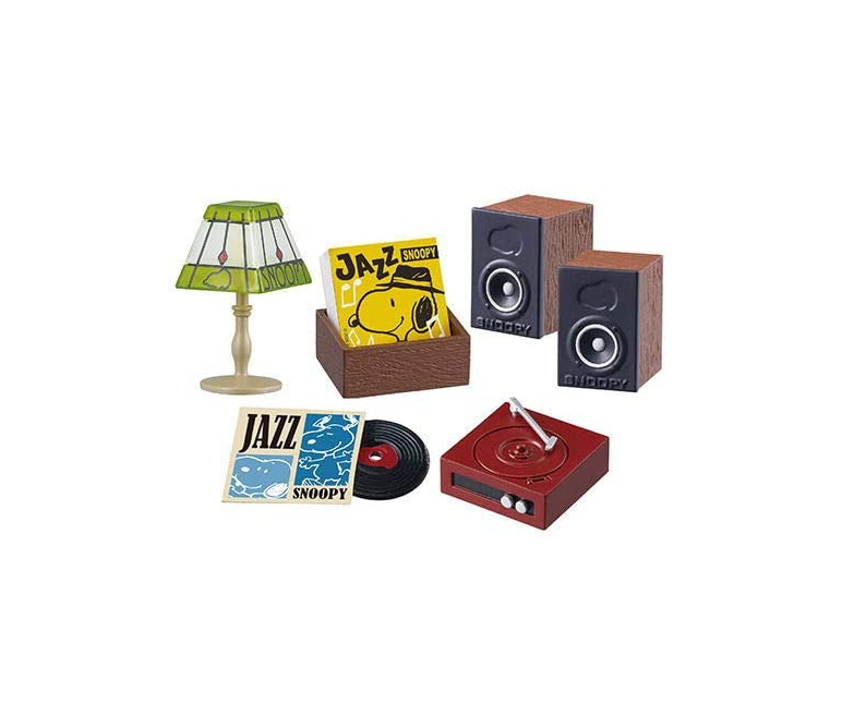 Peanut Snoopy's Little Jazz Cafe 7 Record Re-ment