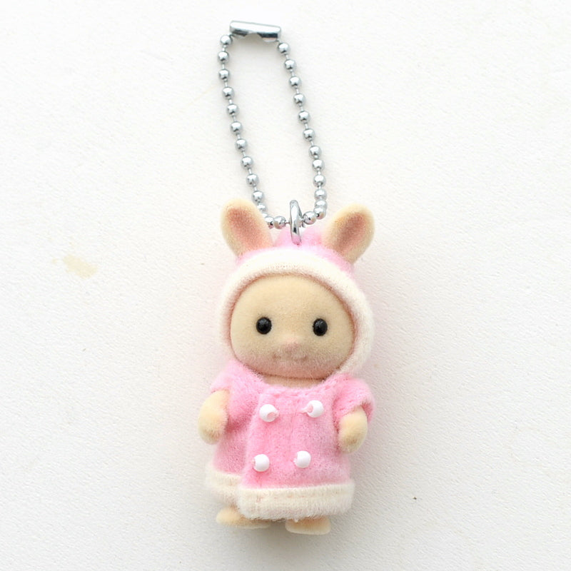 Key Chain Milk Rabbit Pink Duffle Coat 4623 Sylvanian Families Calico Critters