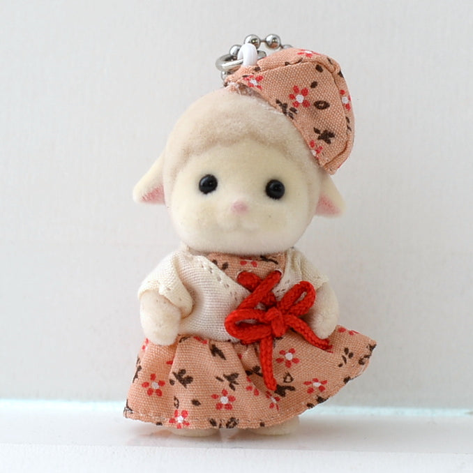 Key Chain Sheep Pink Dress 94565 Sylvanian Families Calico Critters