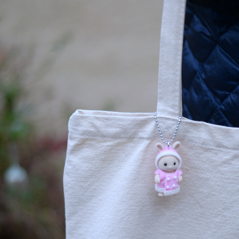 Key Chain Milk Rabbit Pink Duffle Coat 4623 Sylvanian Families Calico Critters