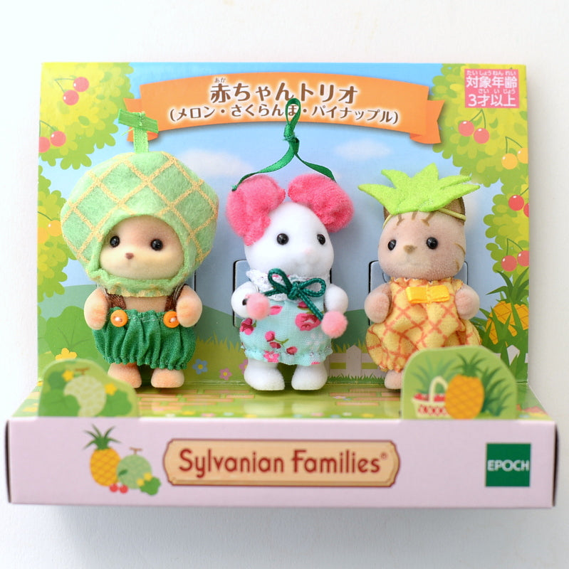 Trio Bébé Fruits Melon Cerise Ananas 2021 Sylvanian Families Calico Critters