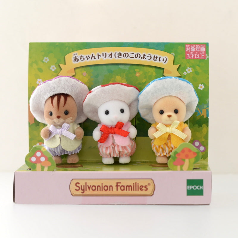 Trío de Bebé Hongo Hada 2019 Sylvanian Families Calico Critters