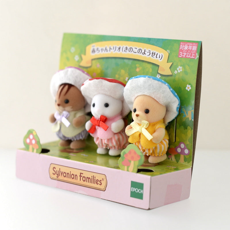 Trio Bébé Champignon Fée 2019 Sylvanian Families Calico Critters