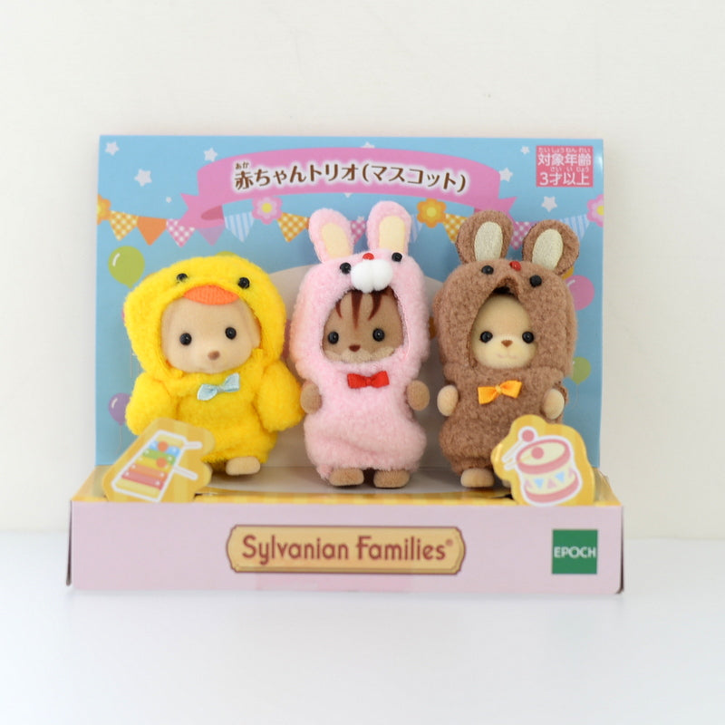 Déguisement Mascotte Trio Bébé 2019 Familles Sylvanian Calico Critters