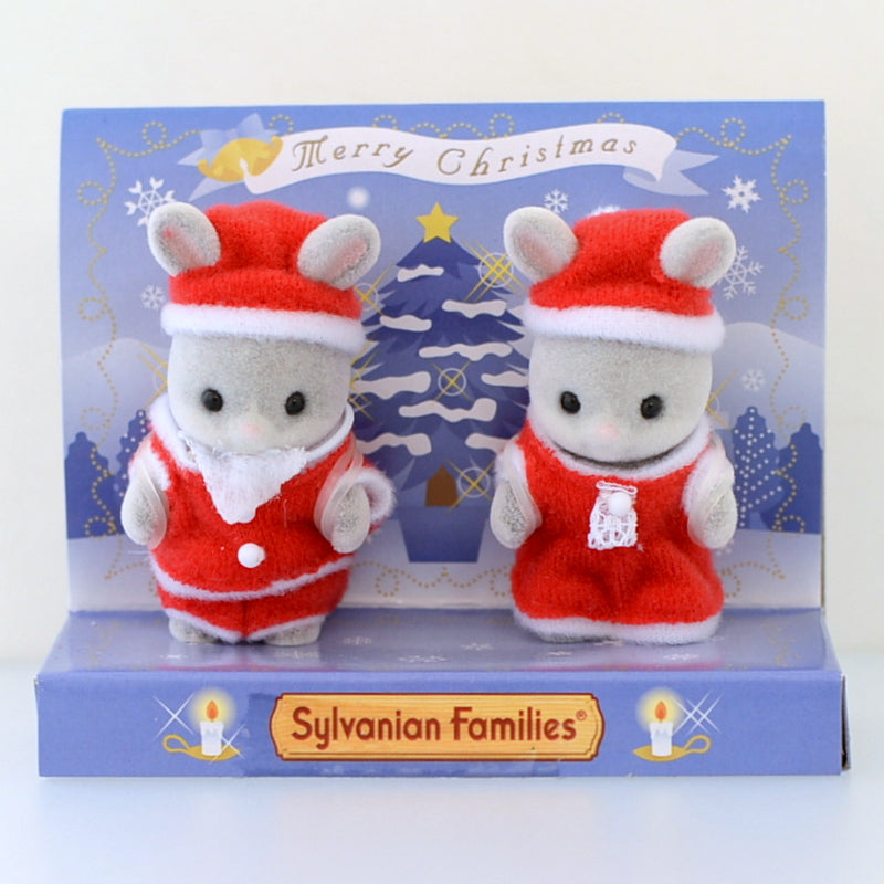 Paire Bébé Père Noël de Noël Sylvanian Families Calico Critters