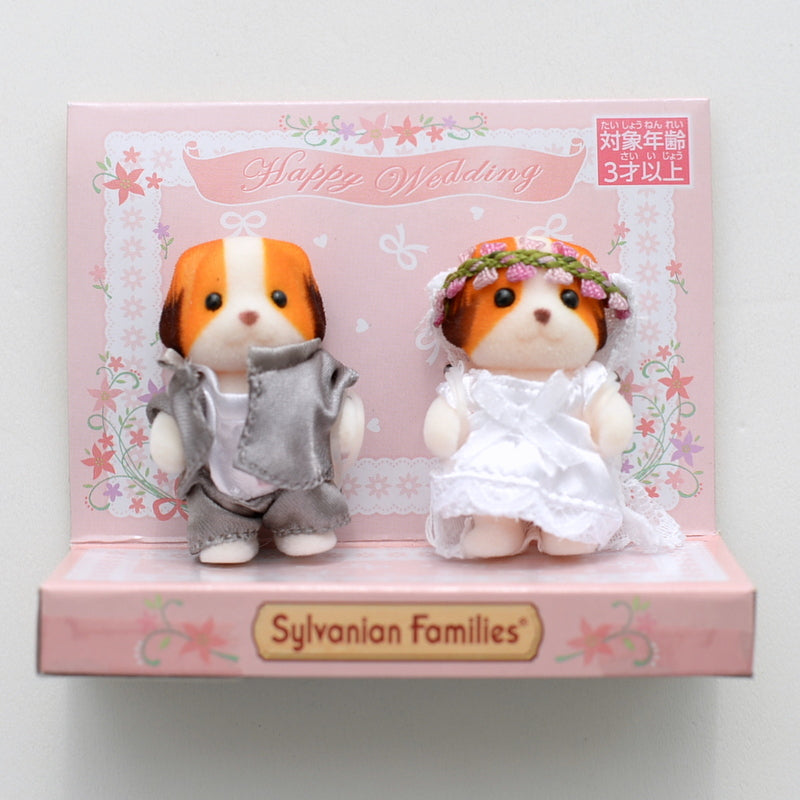 Mariage Chiffon Chien Bébé Paire Familles Sylvanian Calico Critters