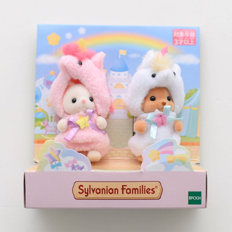 Set De Pareja De Bebés Unicornios Coloridos 2021 Sylvanian Families Calico Critters