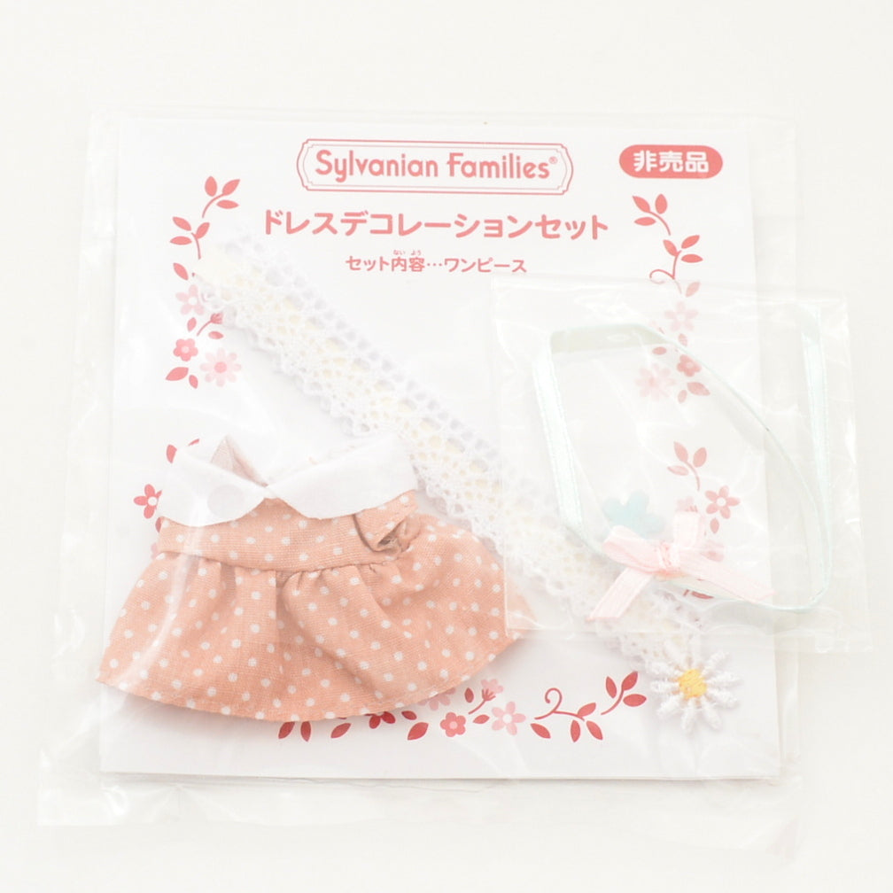 Dress Decoration Set Pink For Girl Sylvanian Families Calico Critters