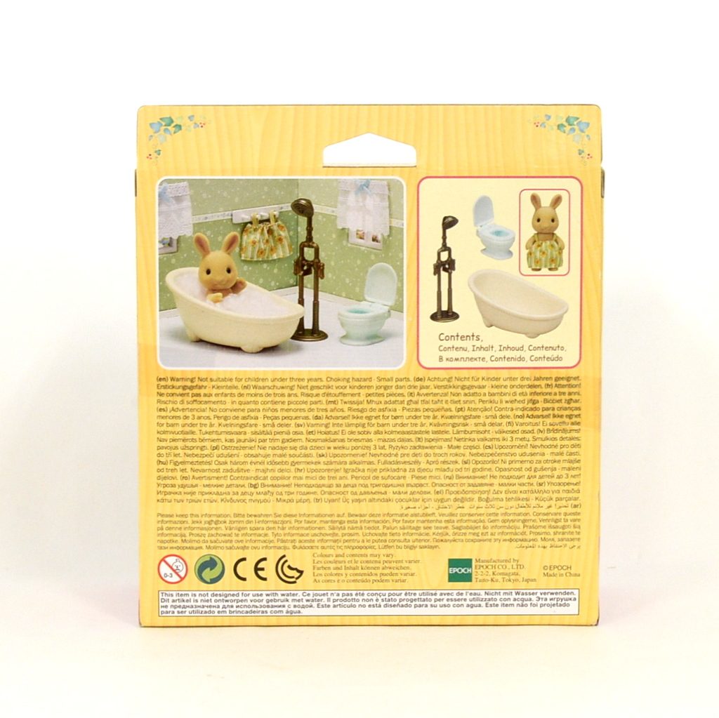 Sunny Rabbit Girl's Bath Time Set 5550 Sylvanian Families Calico Critters