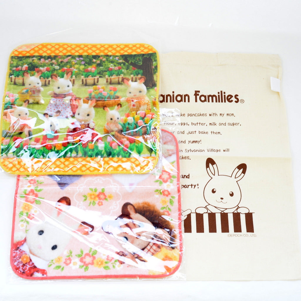 حقيبة قطنية منشفة صغيرة عائلات سيلفانيان كاليكو كريترز