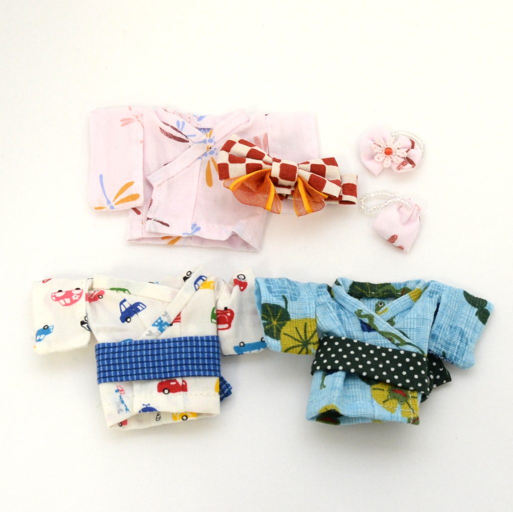 HANDMADE SUMMER KIMONO FOR BROTHER & SISTER Japan handmade
