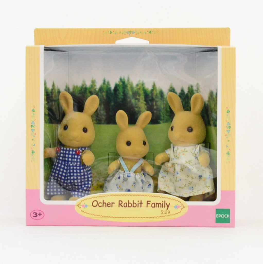Ocher Rabbit Family 5129 Sylvanian Families Calico Critters