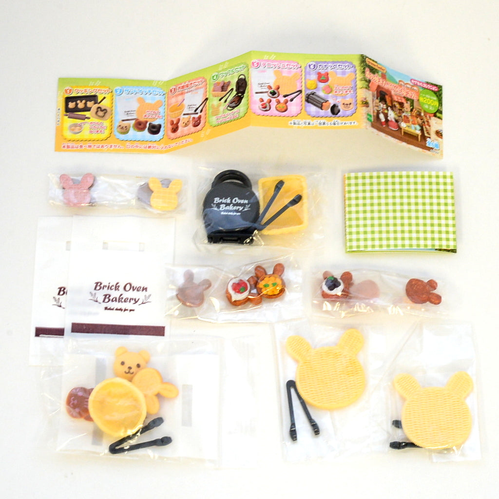 Coffret de jouets en forme de capsule avec pain, gaufres et pâtisseries danoises de la série Sylvanian Families, Japon
