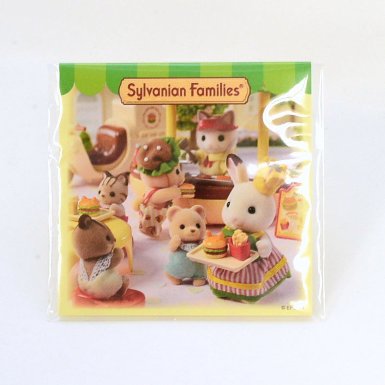 Memo Pad Hamburger 10cm X 10cm Sylvanian Families Calico Critters