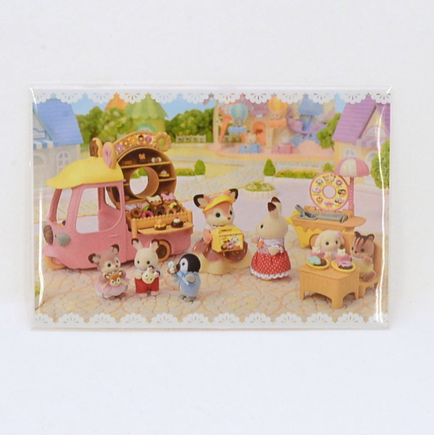 Kit Boîte à Gâteau Carte Postale Donut Familles Sylvanian Calico Critters
