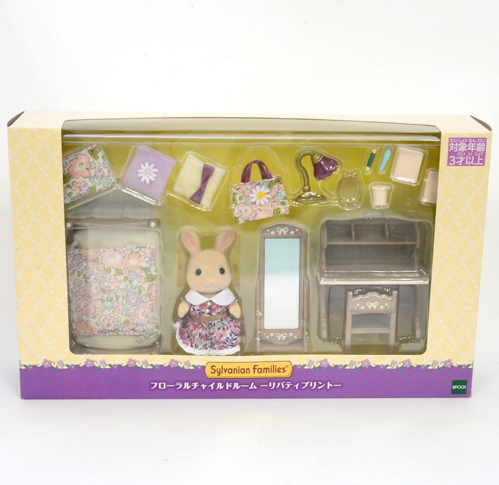 Habitación Infantil Floral Estampado Liberty 2024 Sylvanian Families Calico Critters