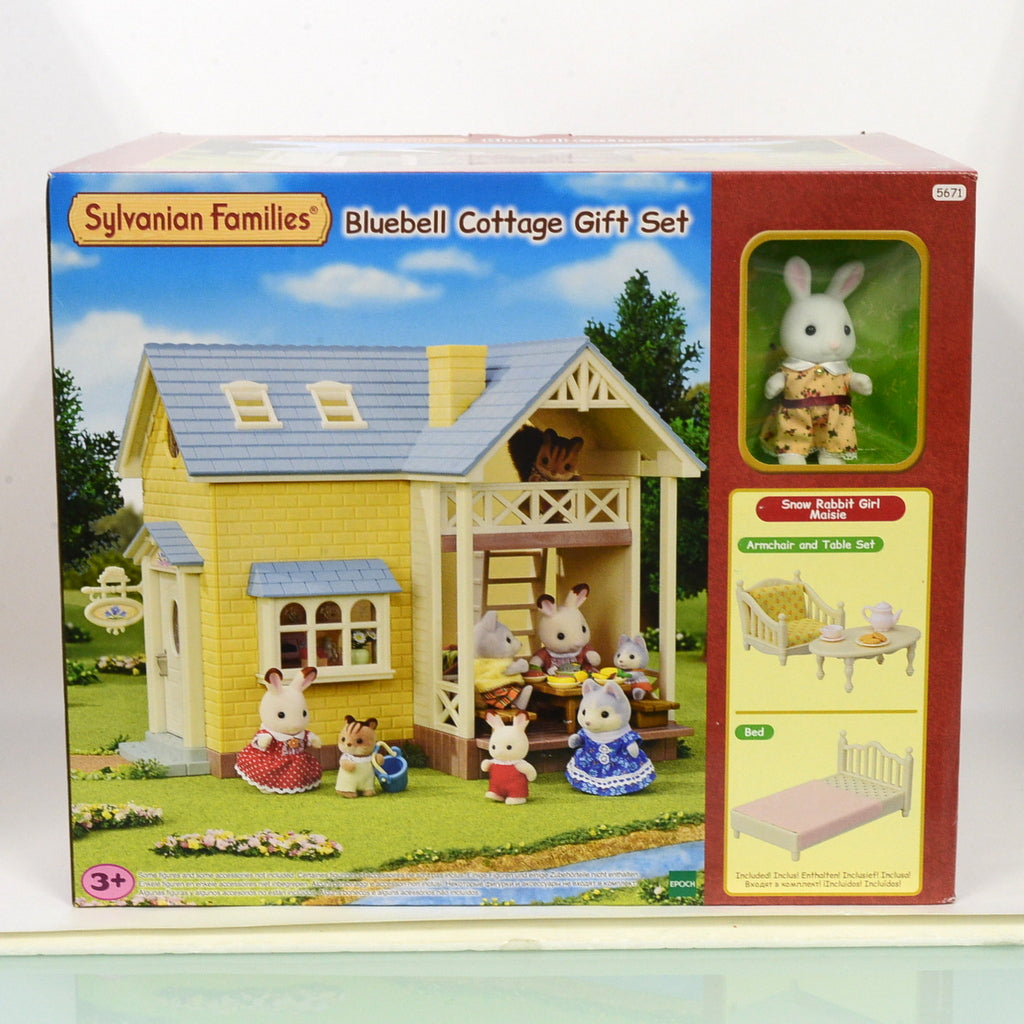 Bluebell Cottage مجموعة هدايا 5671 عائلات سيلفانيان كاليكو كريترز