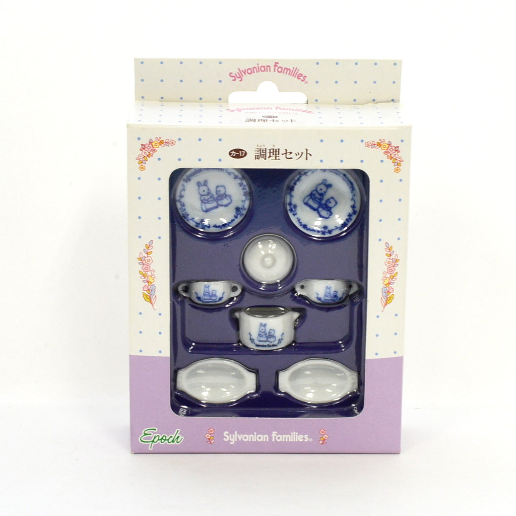 طقم أدوات مطبخ خزفية KA-17 عائلات سيلفانيان كاليكو كريترز