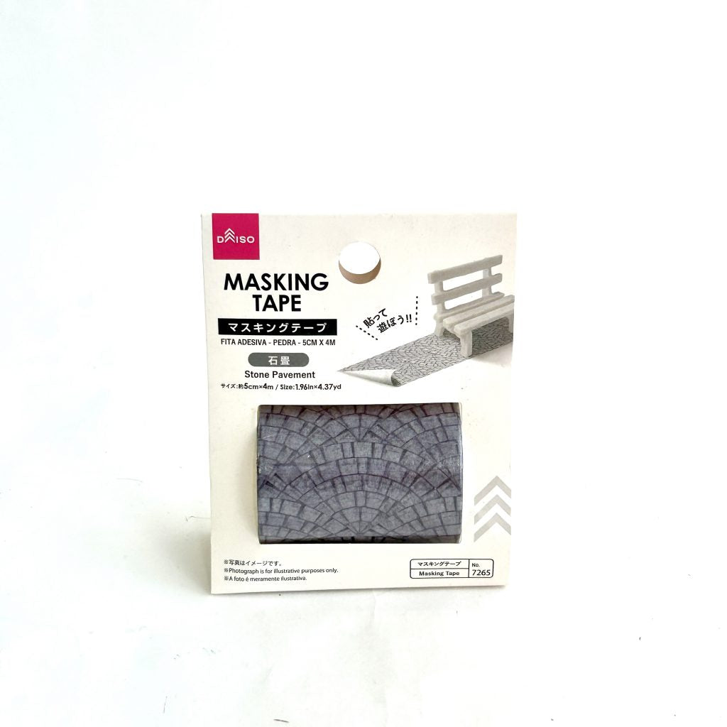 Masking tape Cobblestone DAISO